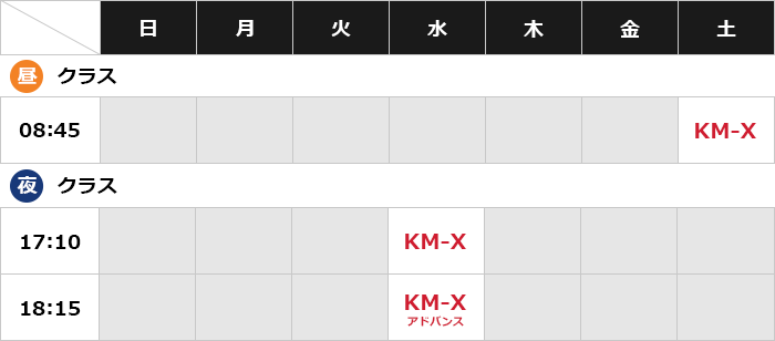 タイムテーブル